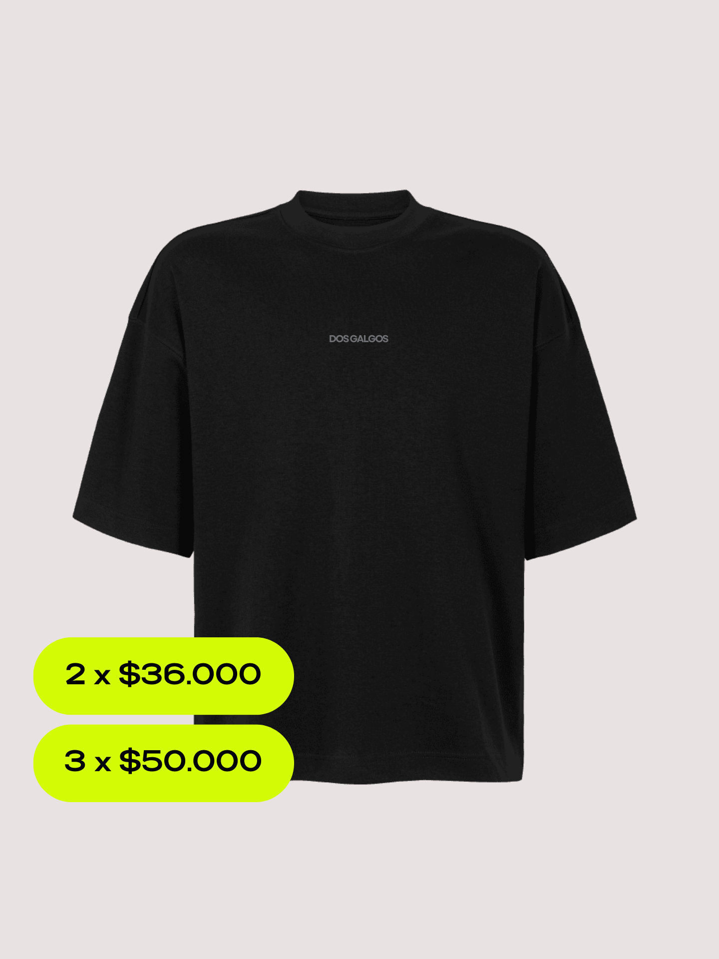 Polera HEAVY WEIGHT | 280grs | Oversize